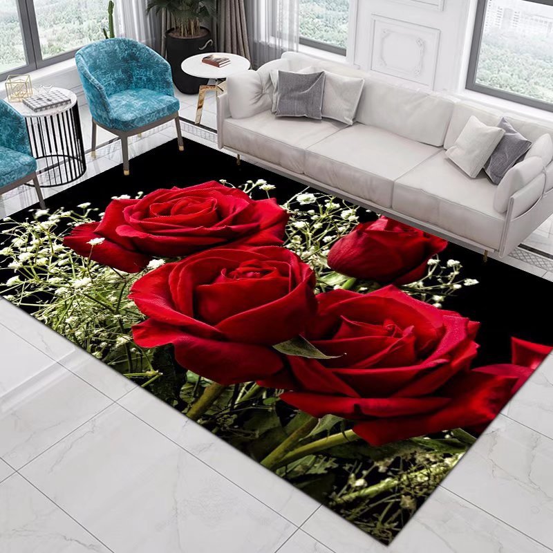 Commercial Printing Format - Wohnkultur Eingang Tür Matte Blume Rose