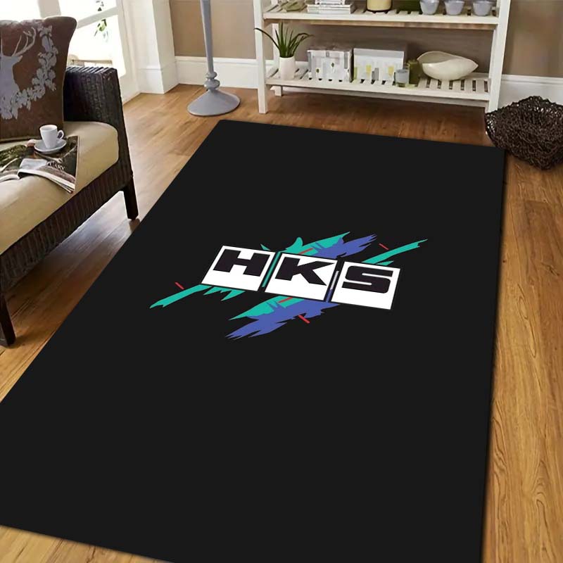 Commercial Printing Format - 3D Racing H-HKS Druckteppich, rutschfester Bodenteppich,