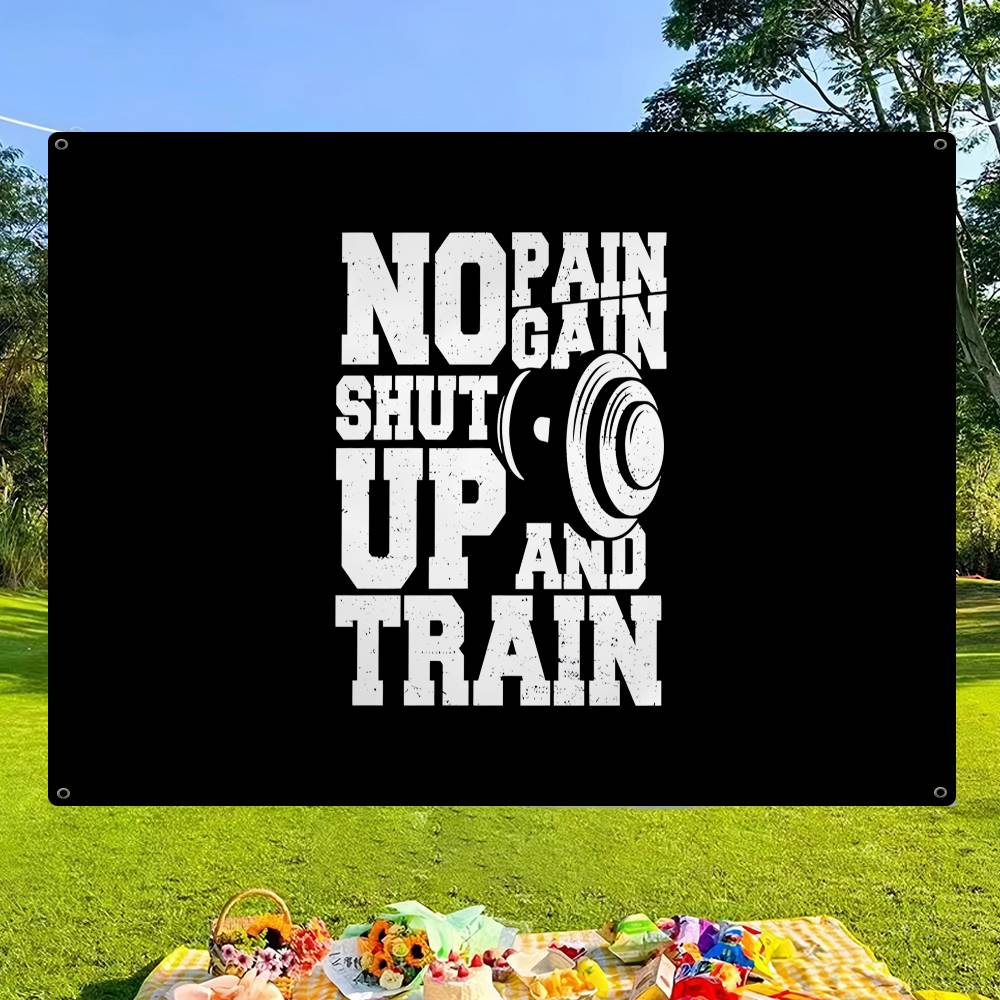 Commercial Banner Printing - No Pain No Gain GYM Hochwertige