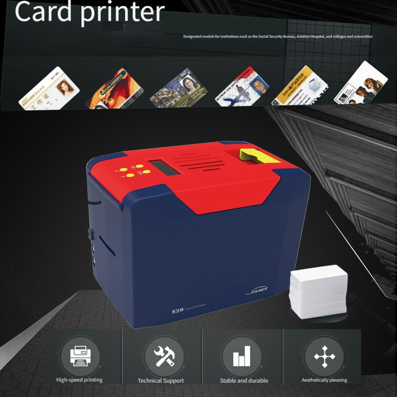 Commercial Ribbon Printing Machine - ID-PVC-Kartendrucker Manuell Einseitiger Direktdruck für Mitarbeiter-