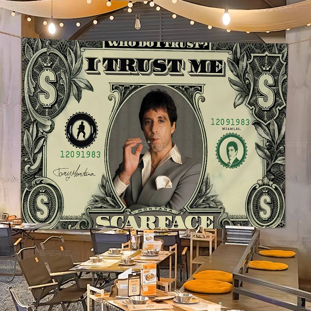 Commercial Banner Printing - Retro S-Scarface Fortschrittlicher Druck Kommerzielle Werbeflagge