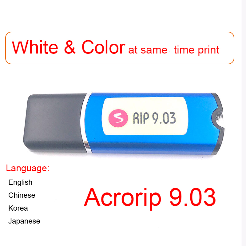 Color Rip Software Dongle - Flachbett-UV-Drucker Tintenstrahldrucker-Software AcroRip Weißfarbe Version 9.0