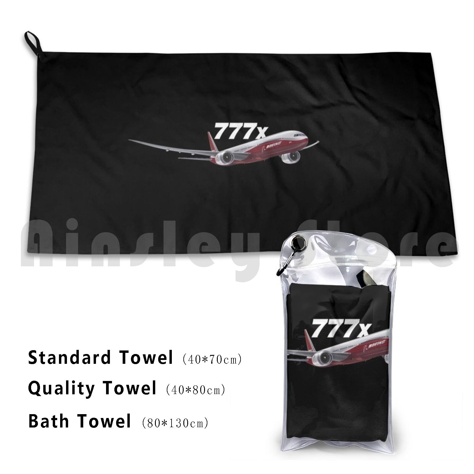 Boeing 777x Bild Badetuch Stra – Commercial Printing Images Bewertung und Preis