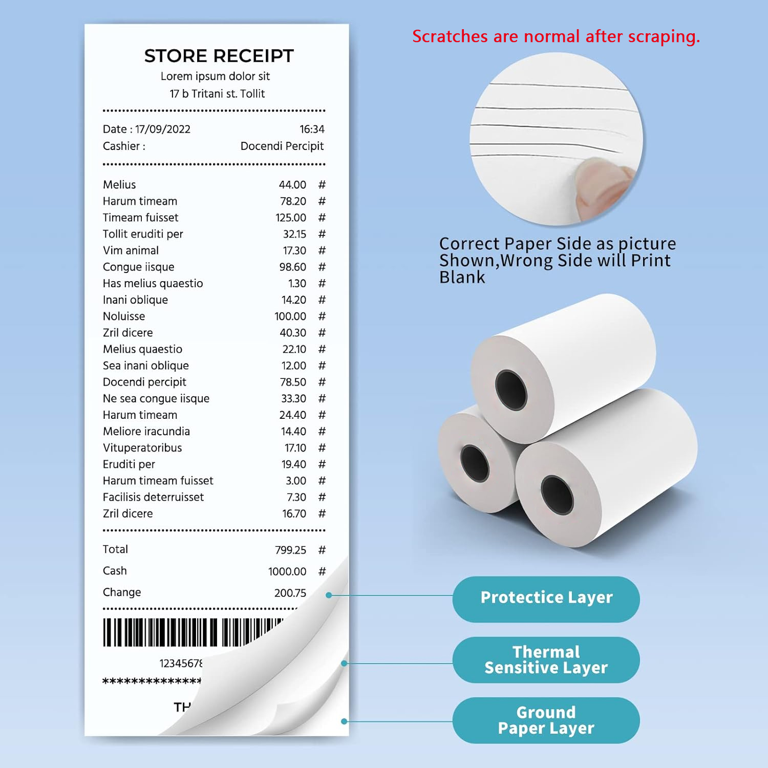 80 mm Thermo-Belegpapier, 3/6/ – Commercial Printing Machine Bewertung und Preis
