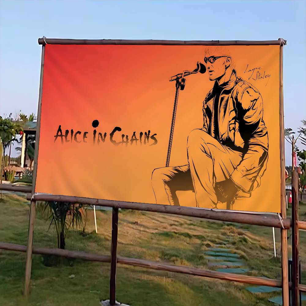 Retro-Musik Alice In Chains Ad – Commercial Banner Printing Bewertung und Preis