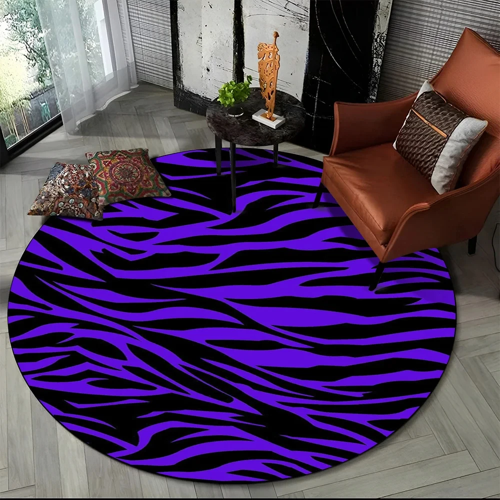 Pink Zebra Stripe Print Round  – Commercial Printing Format Bewertung und Preis