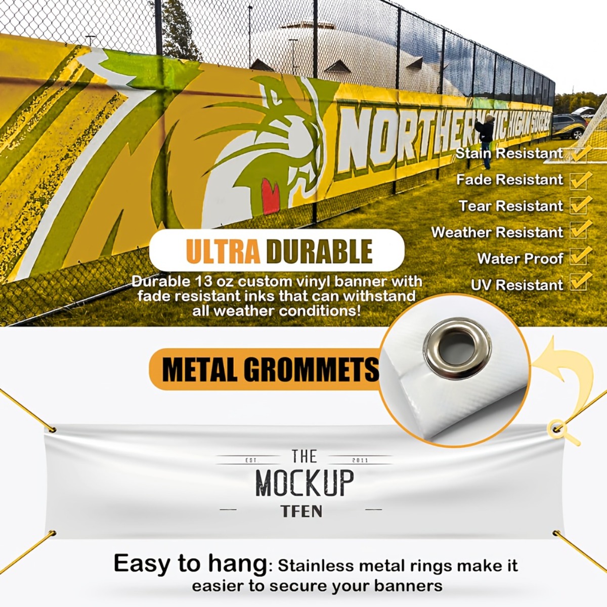 Individuelles Vinyl-Banner mit – Commercial Banner Printing Bewertung und Preis