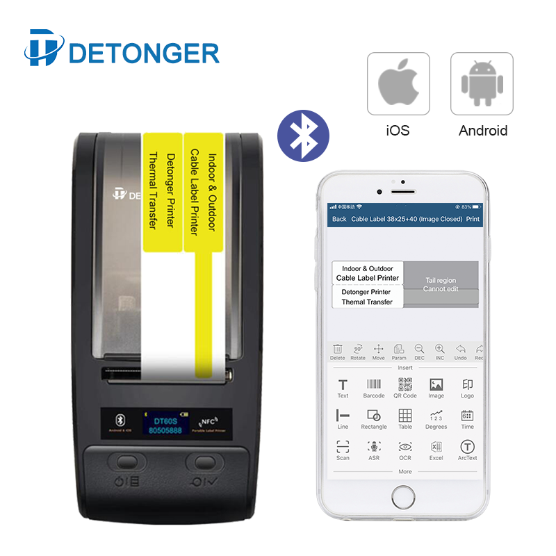 DETONGER DT60S Tragbare Thermi – Commercial Ribbon Printing Machine Bewertung und Preis